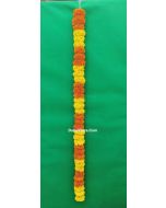 Fresh Marigold Strings Yellow & Orange Mix Diwali Decoration