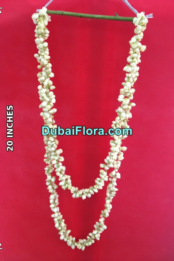 Fresh Jasmine Garland (Haar / Mala) – Traditional Floral String